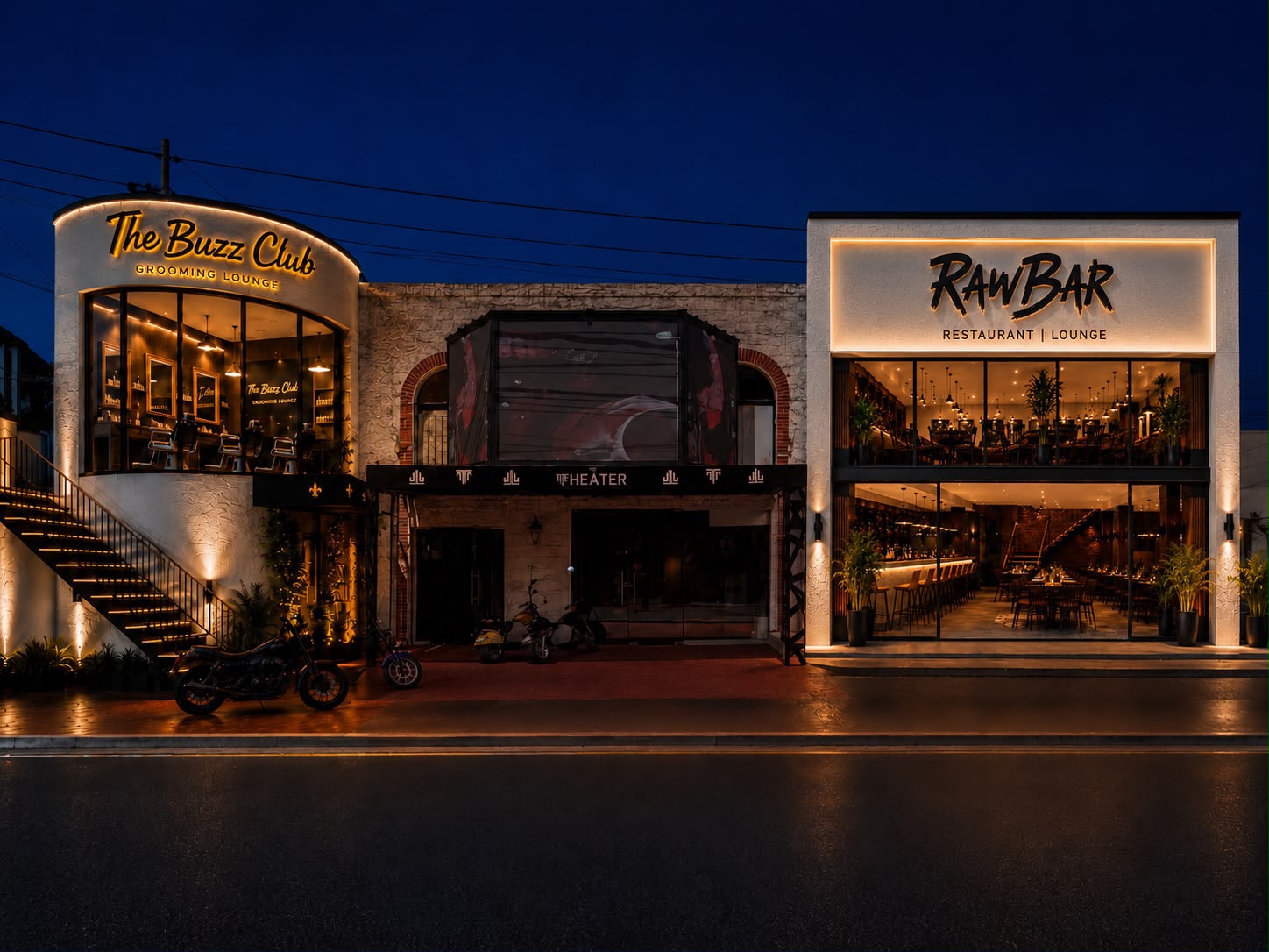 RawBar interior glow